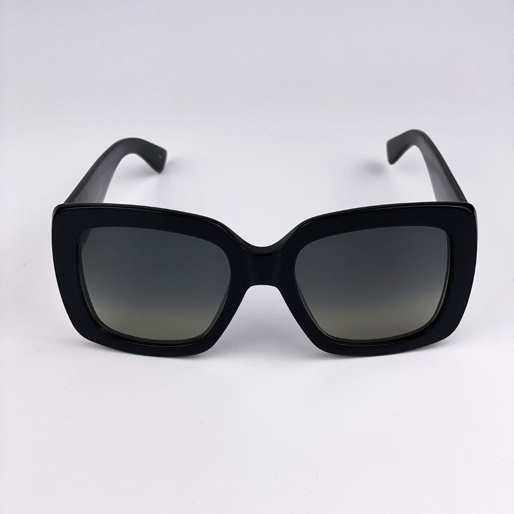 Gucci Urban GG0141SN Sunglasses Black Gold Grey Women - Picture 5 of 11